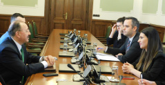 30 October 2018 Head of PFG with Mexico Ana Karadzic in meeting with Mexican Ambassador to Serbia Marco Antonio García Blanco